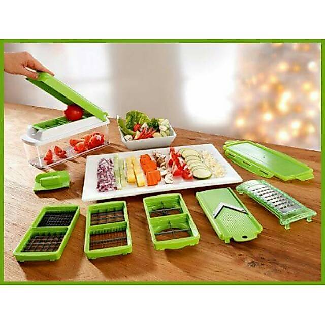 Set Alat Pemotong & Pengiris Sayur Pencincang Bumbu Buah Super Dapur Slicer Vegetable Parutan