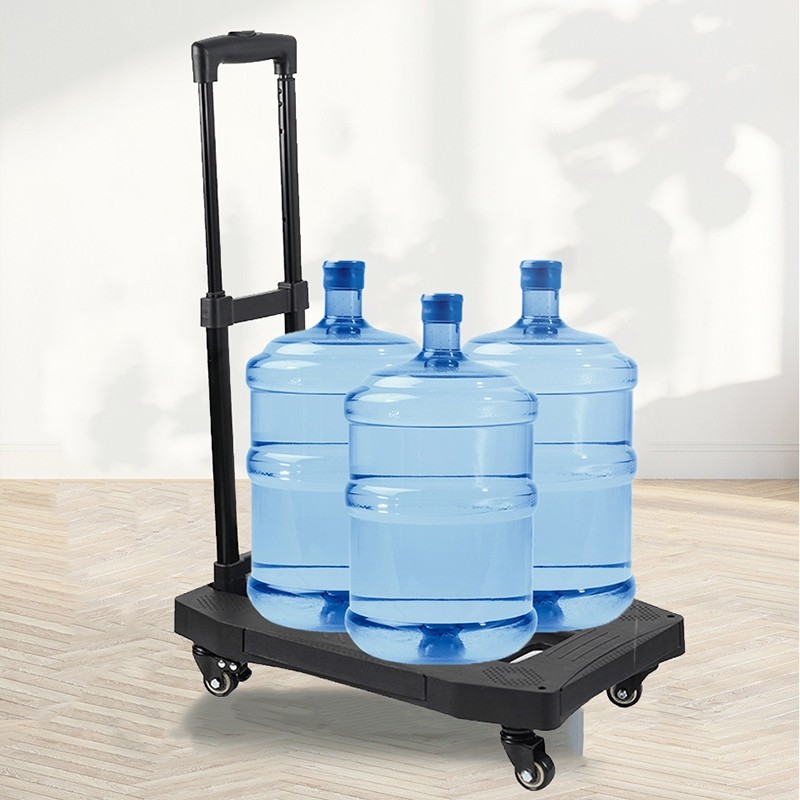 Troli Lipat Barang 4 Roda Hand Trolley Serbaguna Portable Troli Belanja Angkut Barang Berat