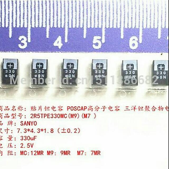 Kapasitor Capasitor 330UF 330UF 2.5V High Quality Tantalum