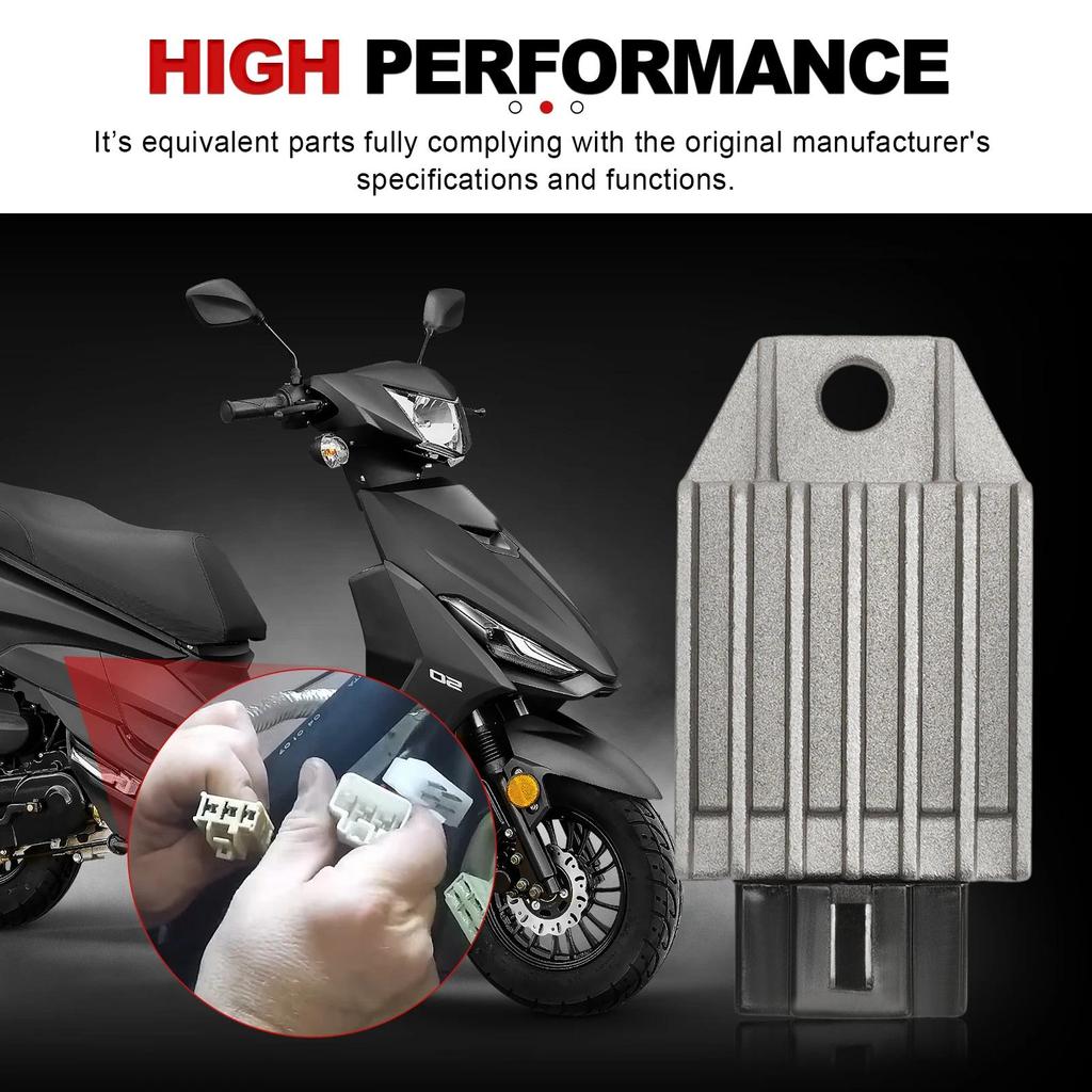 Penstabil Tegangan 12V AVR untuk Motor Sepeda Motor 4Pin, Regulator Tegangan untuk GY6 50 80 125 Reg