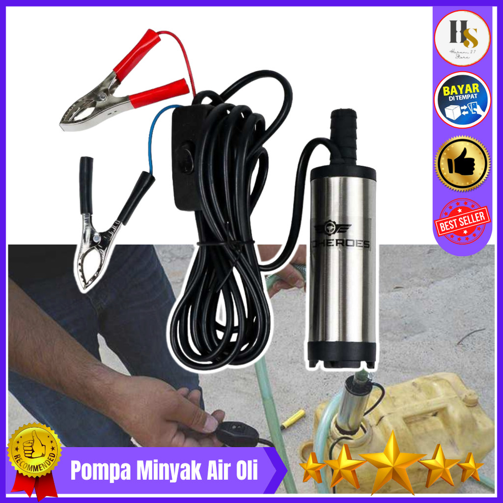 COD OTOHEROES Pompa Air Minyak Oli Submersible Water Pump 12 V / pompa penyedot minyak bensin solar 