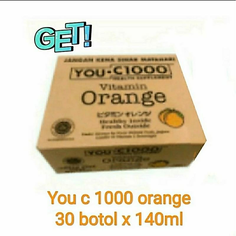 you c 1000 orange carton isi 30 botol | youc c1000 dus