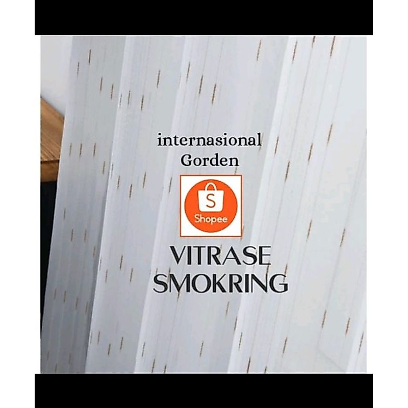 Vitrase polos vitrase gorden model smokring motif serat vitrase putih import quanlity