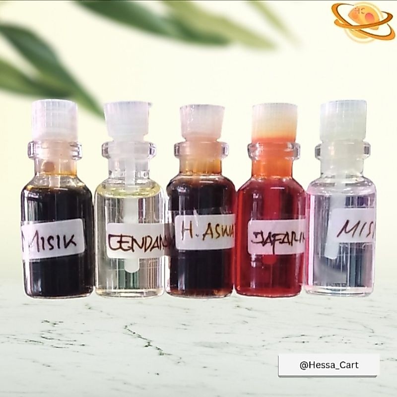parfum asli jafaron merah zafaron misik hitam misik putih hajar aswad 3ml