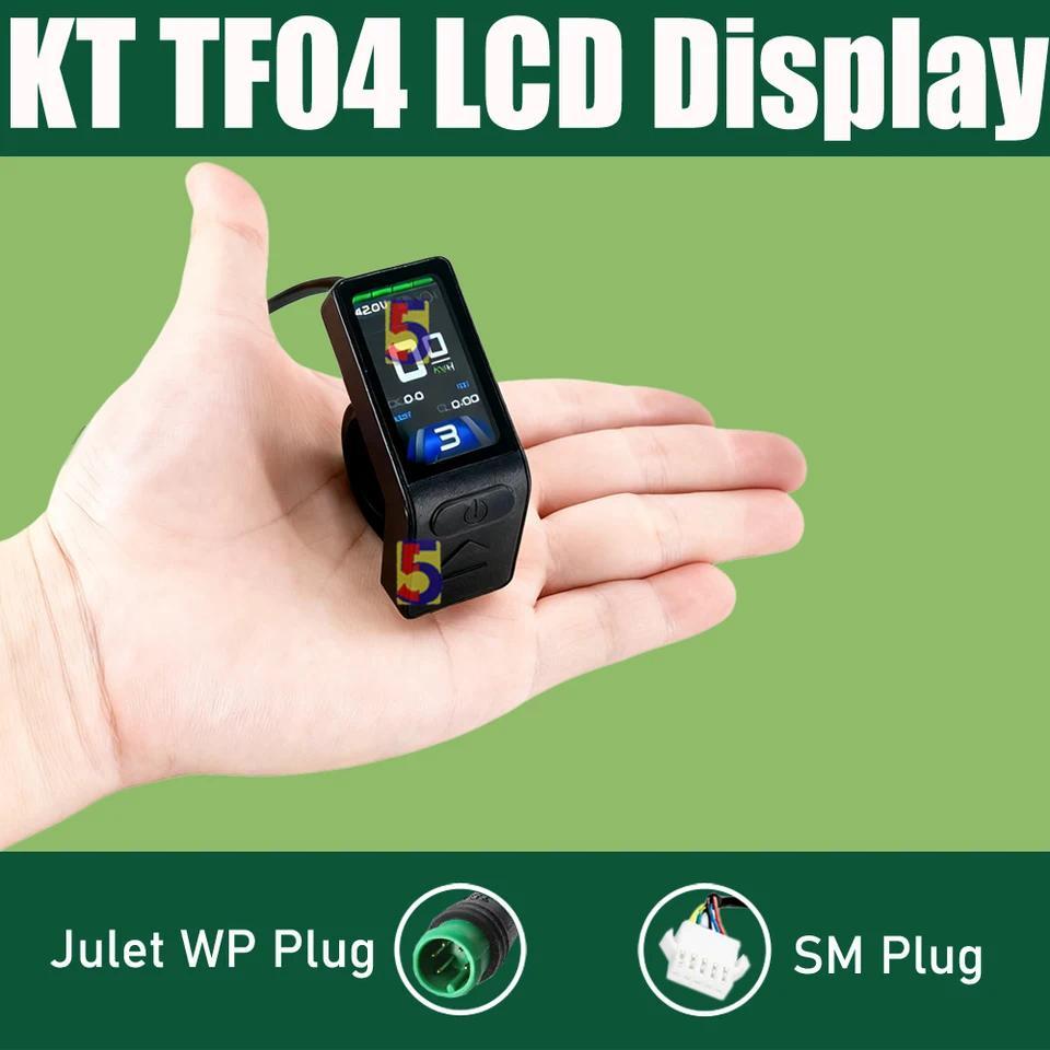 Layar KT Baru KT TF04 Layar LCD Warna Meter 24V/36V/48V Layar LCD KT TFT untuk ebike KT Controller