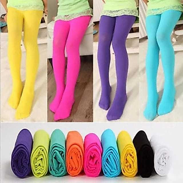 Children PantyHose Transparan Tipis Sepinggang Usia 3-7 Adem Elastis Warna Kulit Putih Stoking Anak 