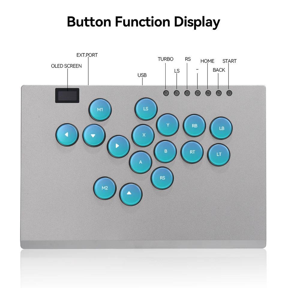Haute42 Aluminium Alloy Hitbox Leverless Controller Stickless Arcade Stick For PC/PS4/PS5 Hitbox Fig