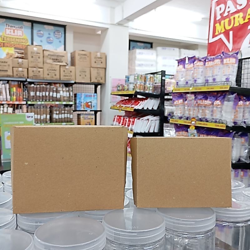 DUS SNACK POLOS WARNA COKLAT KRAFT