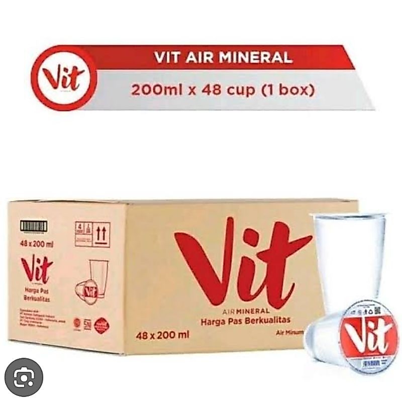 VIT GELAS 220ML 1 DUS ISI 48