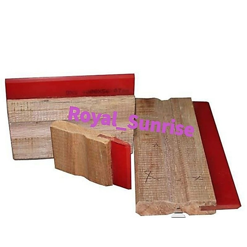Gagang rakel + Karet Rakel orange lancip 85A basis minyak &air