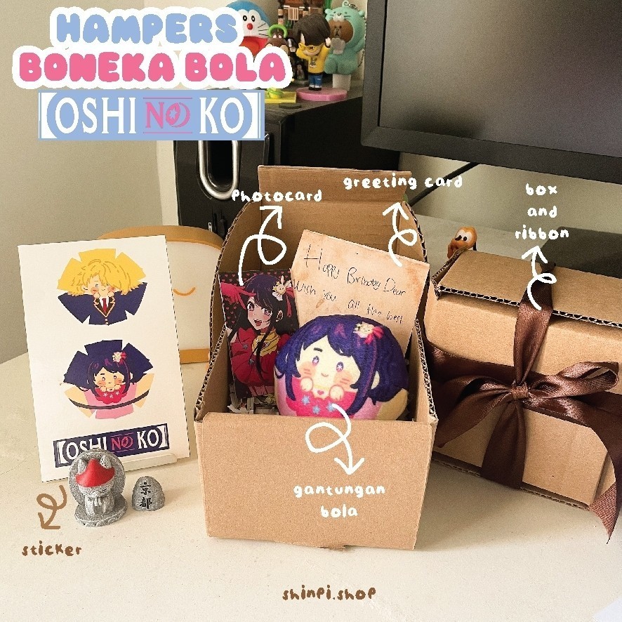 Hampers Gantungan Bola Boneka Oshi No Ko Anime Wibu Cosplayer Ai Hoshino CUSTOM REQUEST