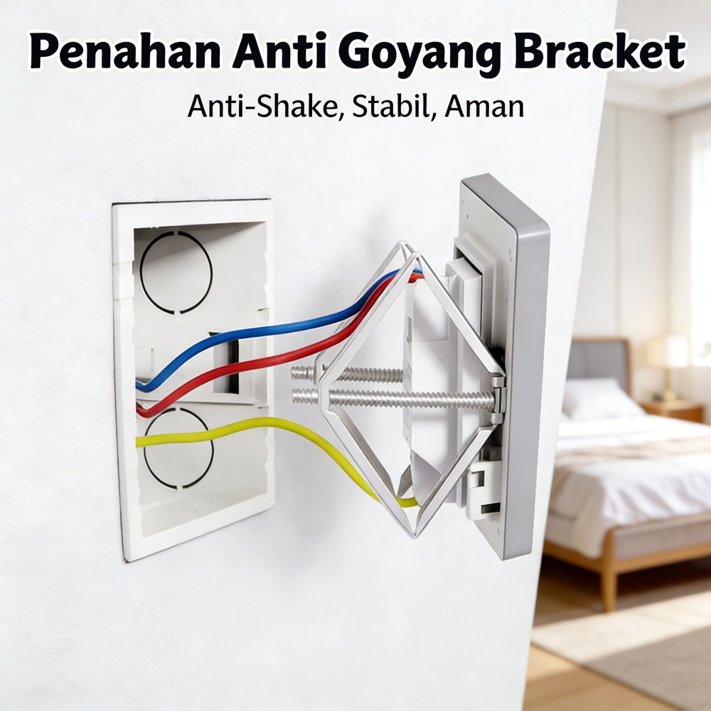 Box Perbaikan Saklar Kaset Tongkat Rahasia 10PCS Pendukung Tukang Aksesori Sakelar Panel Wall Instal