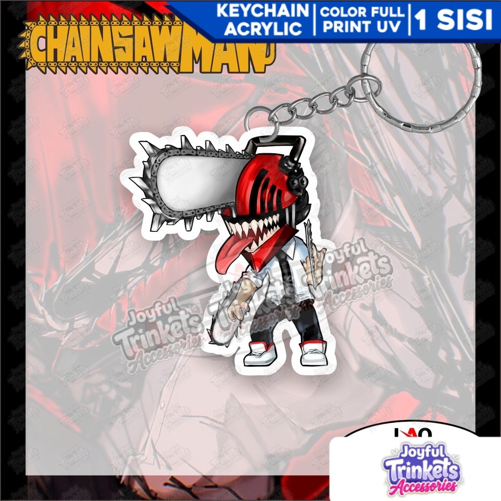 Gantungan Kunci DENJI Chainsaw Man - Ganci Chainsaw Man - Anime Chainsaw Man - Gantungan Kunci Akril
