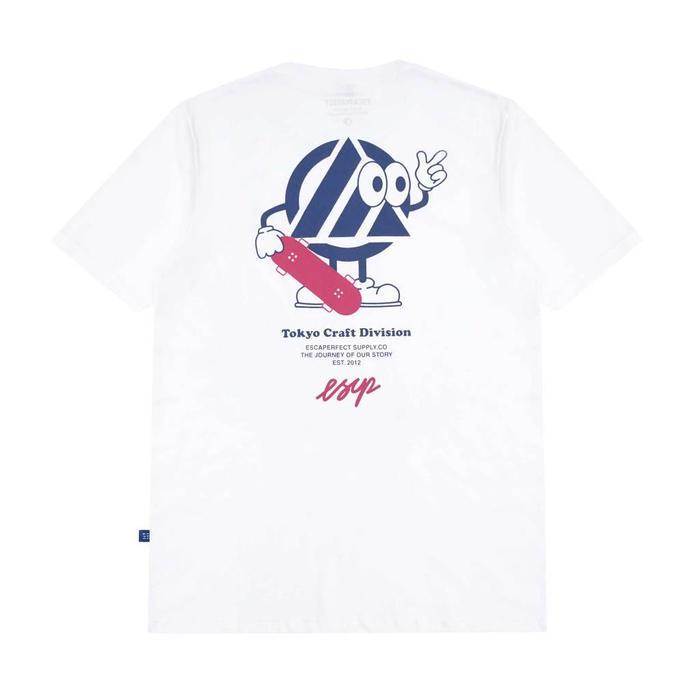 Escaperfect Tshirt Eskate - White Kaos Pria - XXL