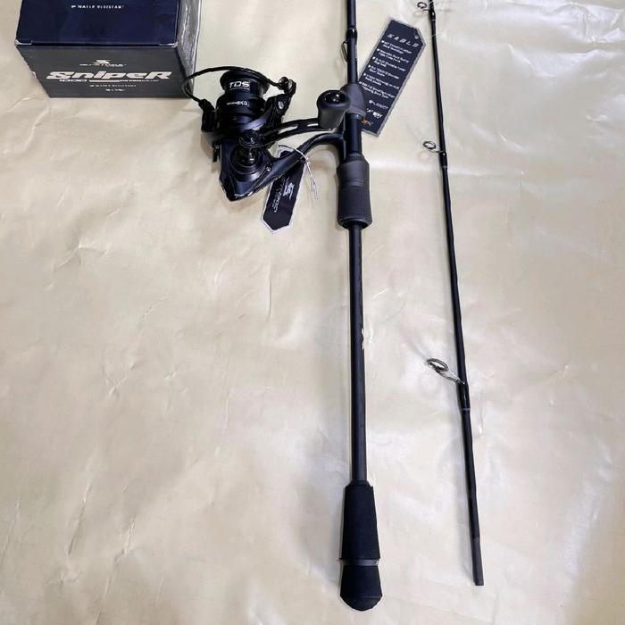 Pancing spinning satu set joran blood sable reel Gostrike sniper - 165cm reel 2000