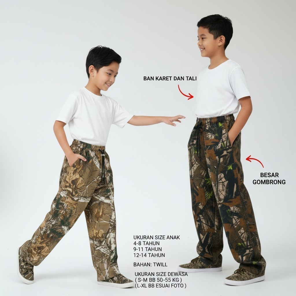 Celana Celana Kamuflase Dewasa Celana Berburu Longgar Motif Ranting-Camo Camo Realtree Timber Hiking
