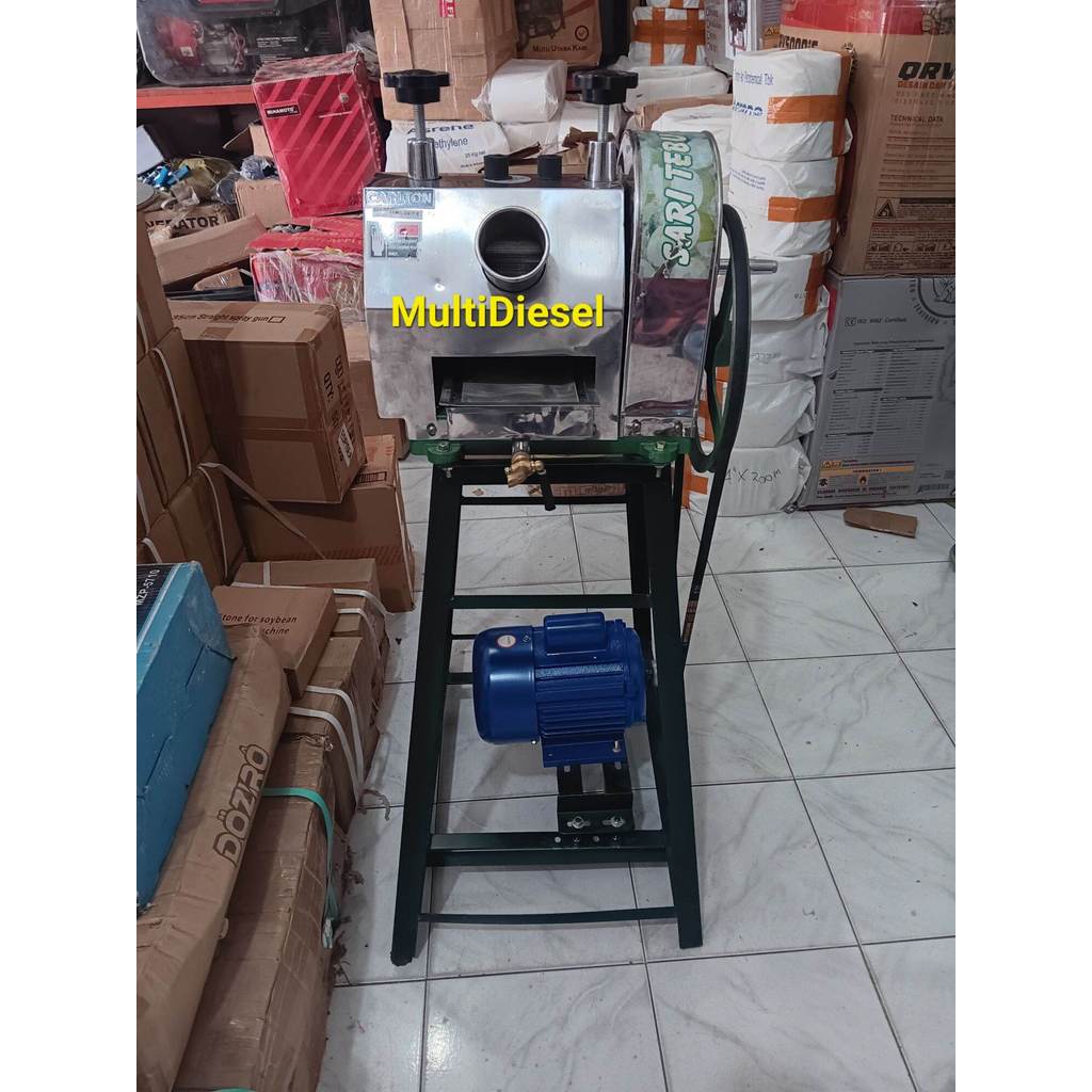 KETUPAT DISKON - Satu Set Mesin Peras Tebu - Mesin  Elektromotor Listrik