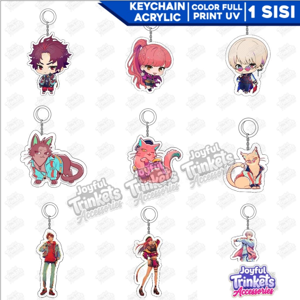 Paradox Live Keyring/Gantungan Kunci Akrilik Anime Paradox Live - Joyful Trinkets Accessories