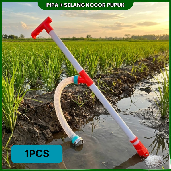 Alam|| Pipa Dan Selang 1 Set Alat Kocor Pupuk Urea Pupuk Kering