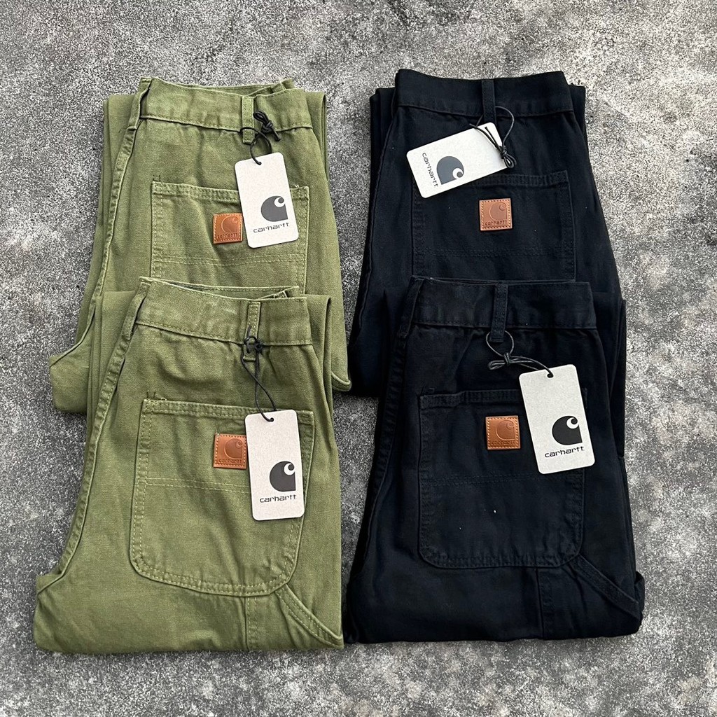 Celana Kargo Carhartt B11 Heavyweight Multi-Pocket, Panjang Selutut, Celana Lumberjack (Tersedia Dro