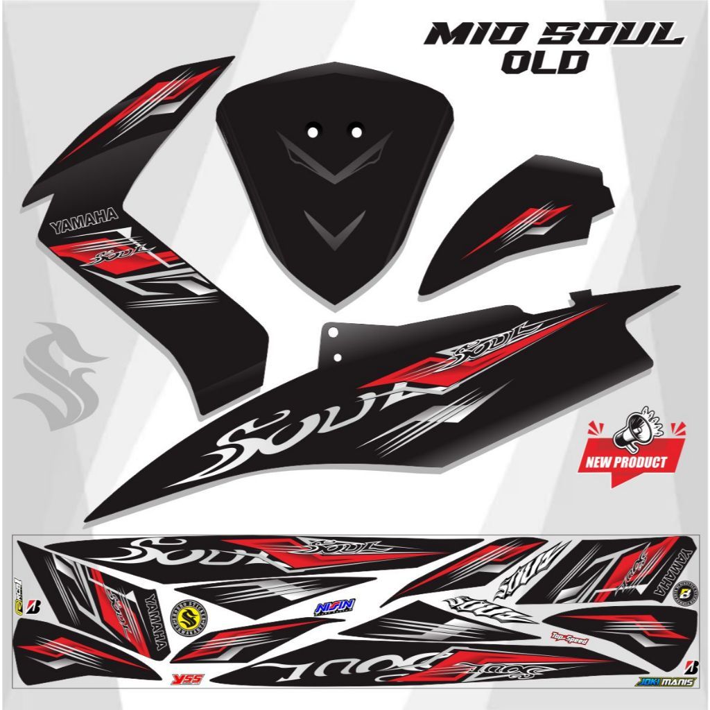 VARIASI STRIPING STIKER VARIASI MIO OLD SOUL / STRIPING VARIASI SOUL KARBU