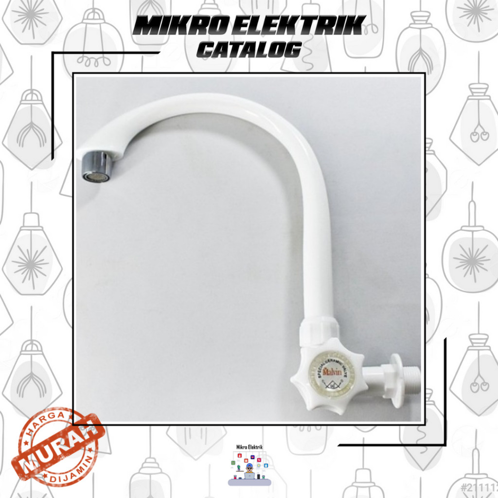 Kran Angsa Wastafel Air Cuci Piring Dapur Plastik PVC MALVIN