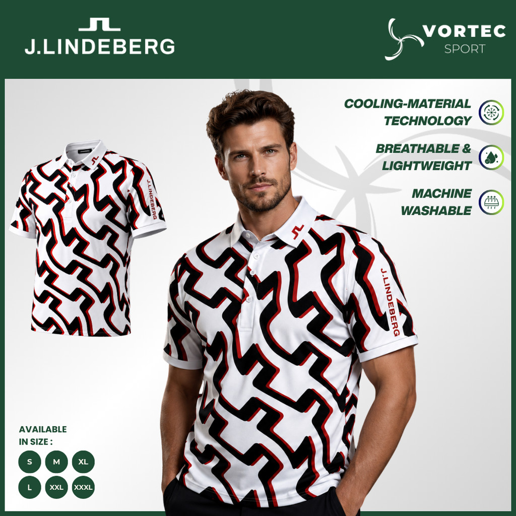 JL Golf Polo Shirt -Kaos Olahraga Golf Tennis Lari Paddle