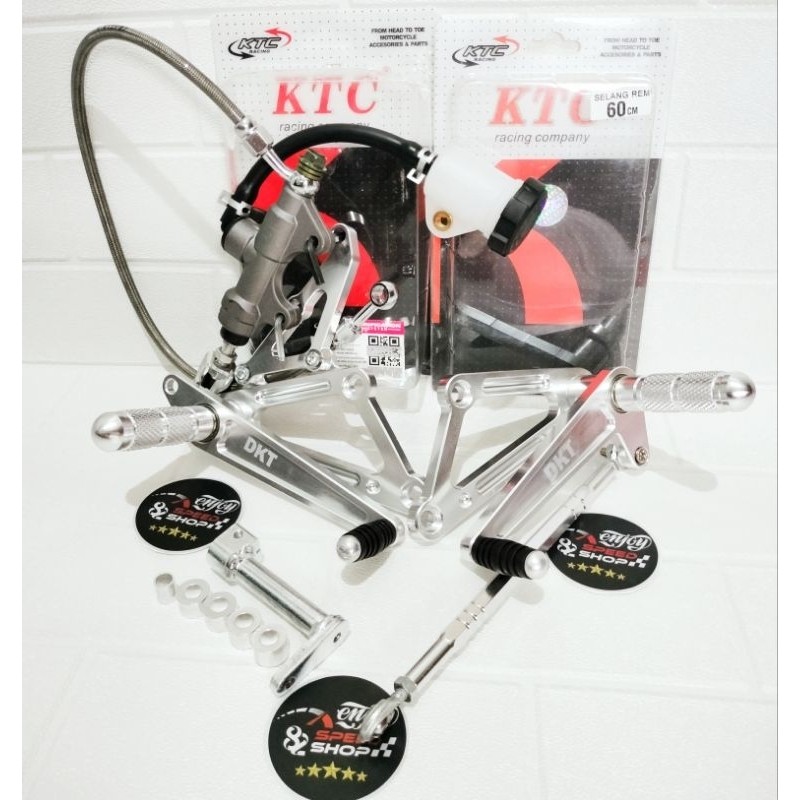 paket underbone laser dkt plus tonjokan rem plus selang rem pnp ninja R / RR / ss pakai disc cakram 