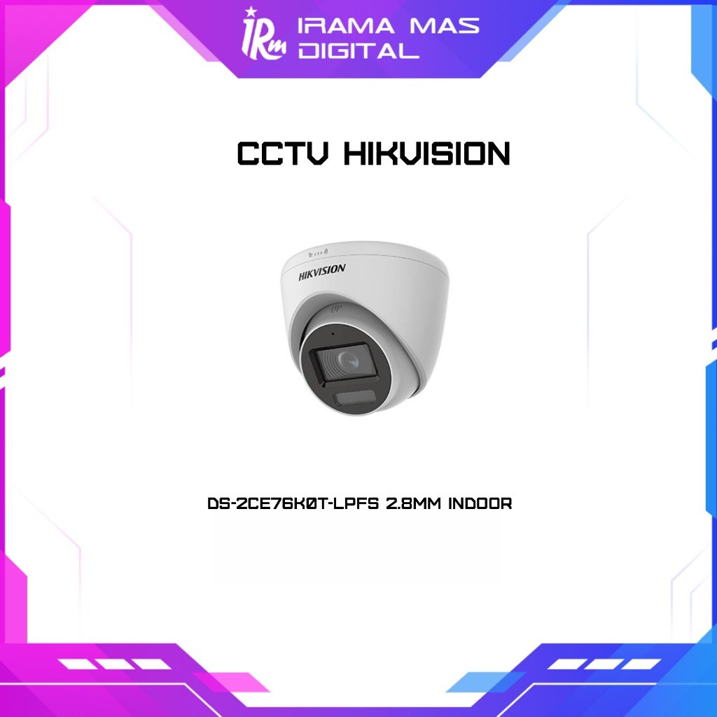 CCTV HIKVISION - DS-2CE76K0T-LPFS 2.8MM INDOOR