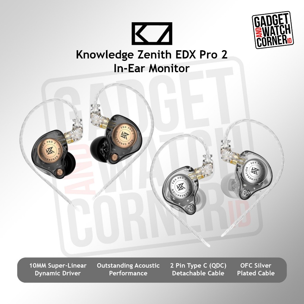 KZ EDX Pro 2 Single DD In Ear Earphone with MIC - EDX Pro 2 MIC