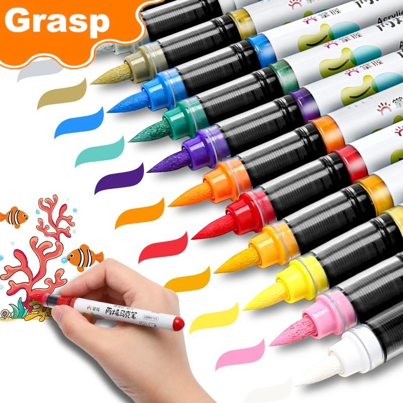 GRASP 5105 Spidol ACRYLIC MARKER SET  24/36/48 Warna Spidol AKRILIK MARKER