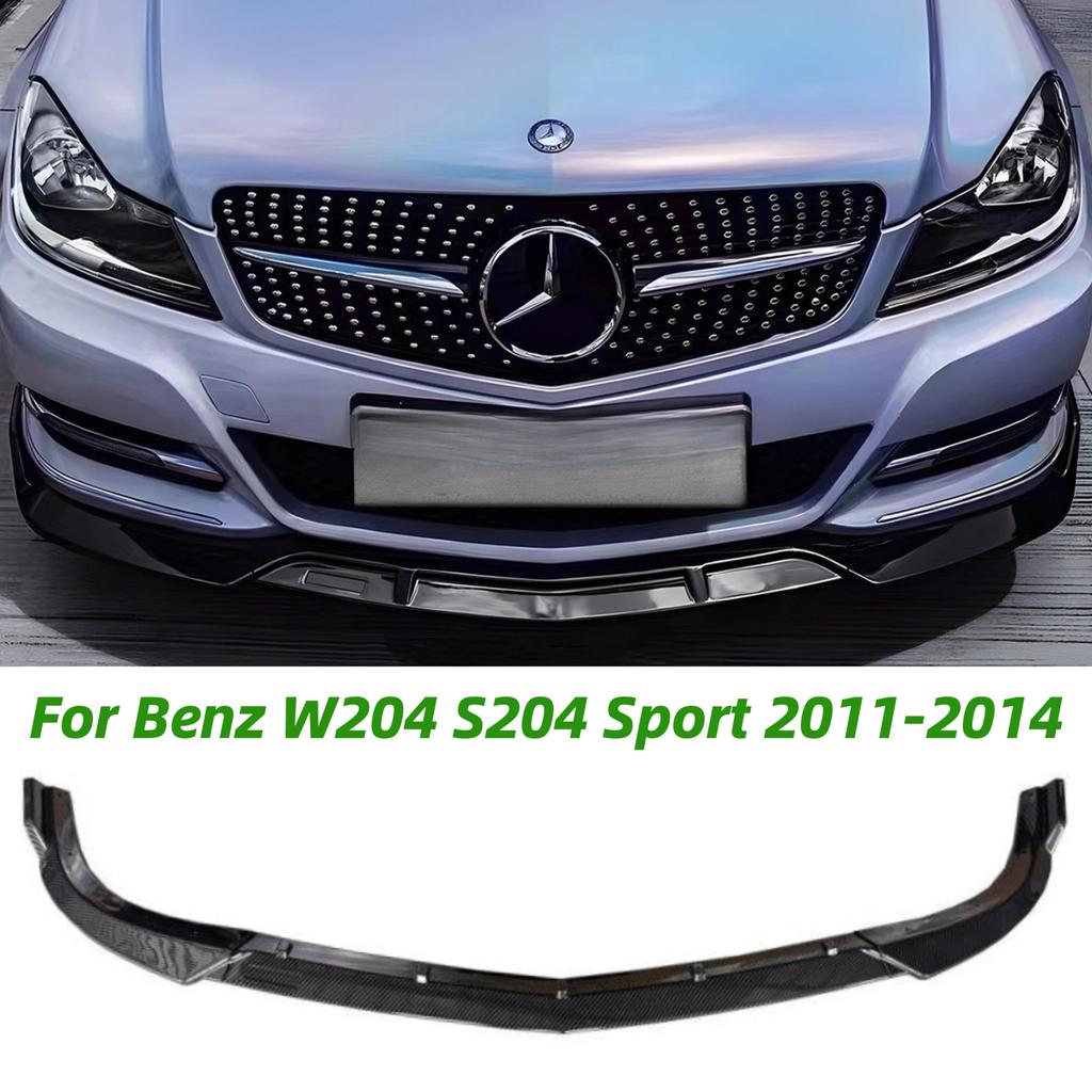 3Pcs Front Bumper Lip Splitter Guard For Mercedes Benz W204 S204 Facelift Sport 2011-2014 Spoiler ff