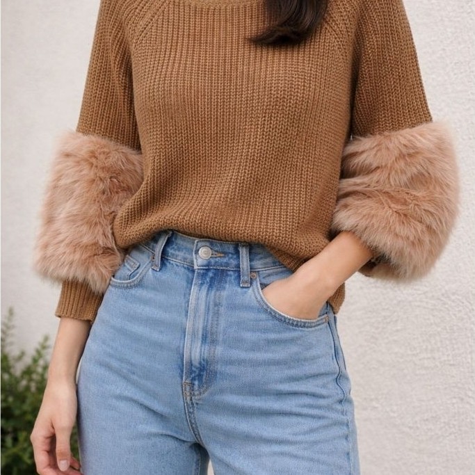 Preloved Sweater Rajut Bulu