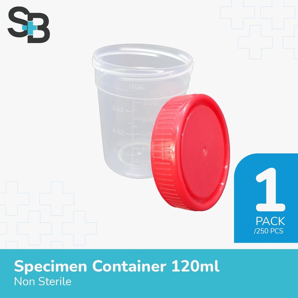 Urine Container 120ml / Specimen Container Non Sterile @250 pcs
