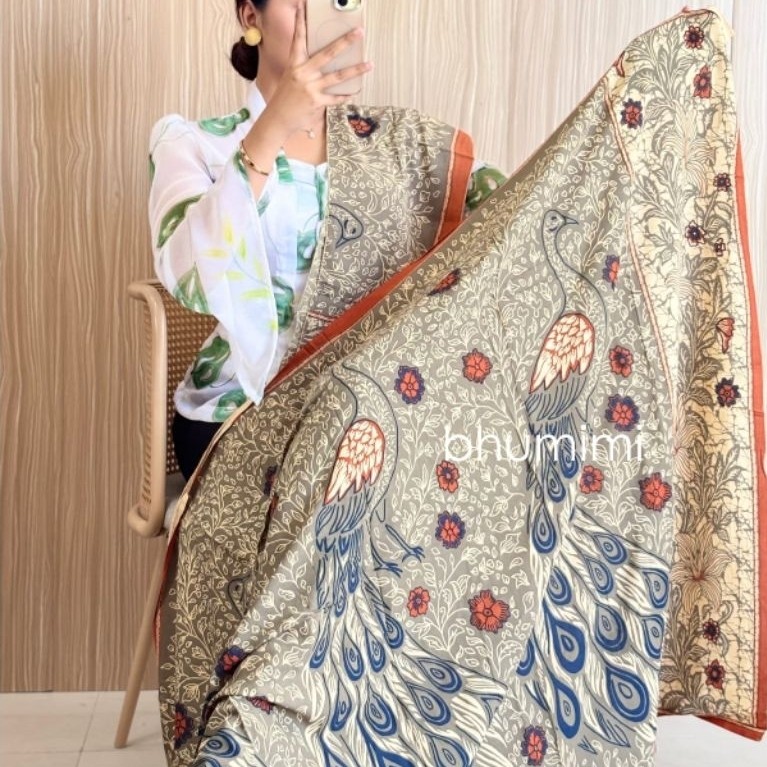 Kamen Sutra Paris/Kamen Batik Sutra/Kamen Set selendang
