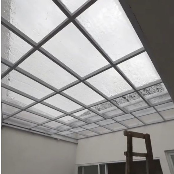 kanopi seleding atap solarflat rangka hollow galvanis