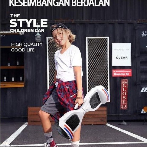 TERLARIS HOVERBOARD SELF-BALANCING 10 INCH - SKUTER LISTRIK 2 RODA UNTUK DEWASA, PRIA & WANITA,