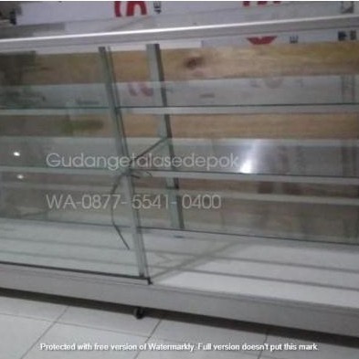PROMO Etalase Kaca 1 M atau 2 m atau 1.5 m BISA GOSEND