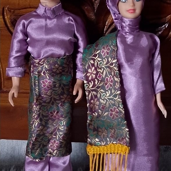BONEKA hias adat melayu baju kurung