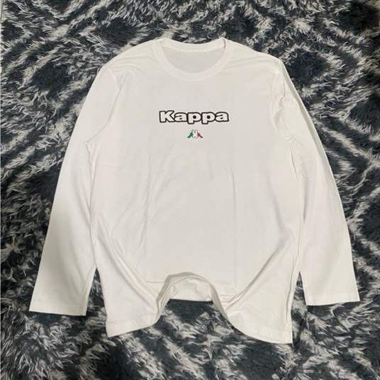kaos lengan panjang kappa putih
