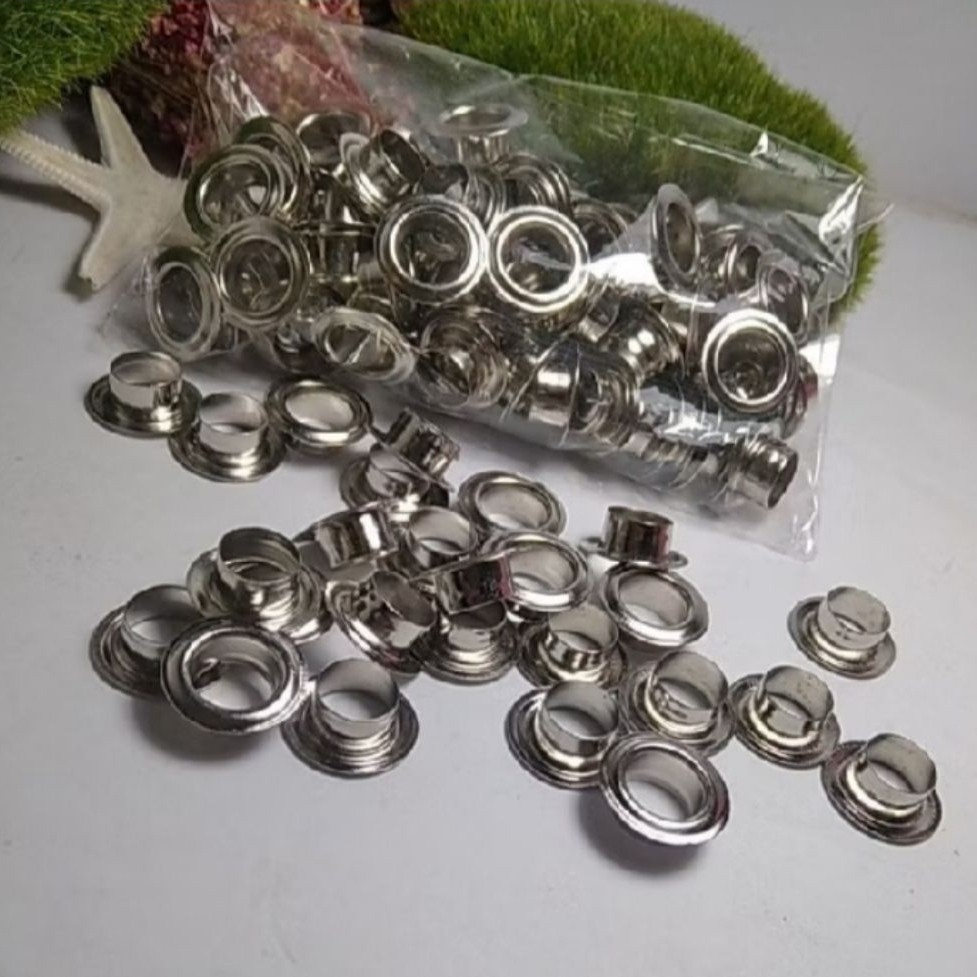 ring once ukuran 8mm pilihan emas dan perak isi 10pcs