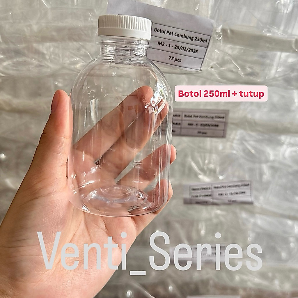 Botol Plastik 250ml / Botol 250ml / Botol jamu / Botol Minum Plastik
