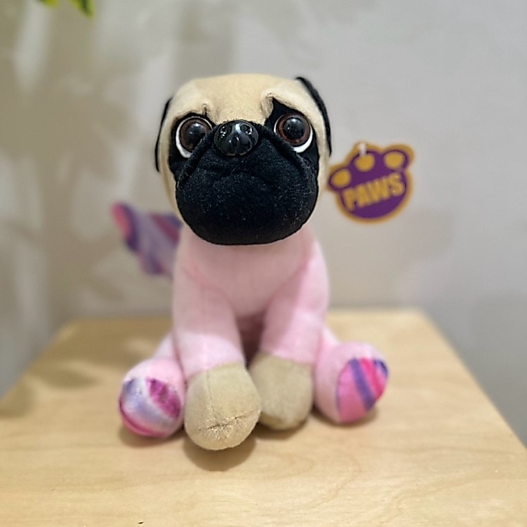 Boneka anjing guguk kostum bersayap “Bananas”