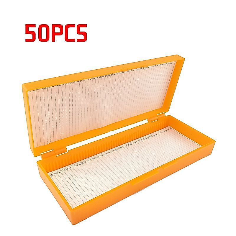 Box Slide Preparat Tempat Kaca Kotak Preparat Box Object Glass Preparat Objek Glass/pvc Slide Box