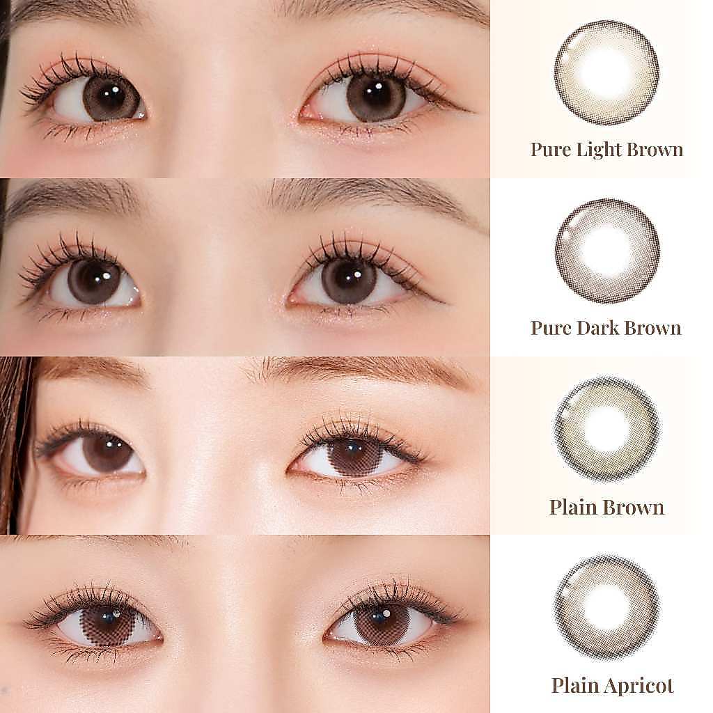 ODDIS Softlens Pure Light Brown 1pc/sebelah Softlens Coklat Natural
