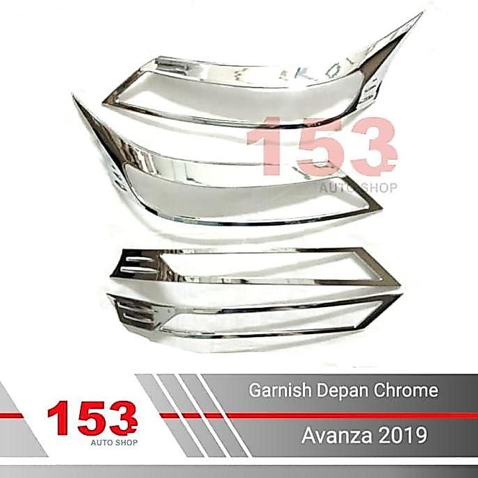 Garnish Depan Chrome Avanza 2019