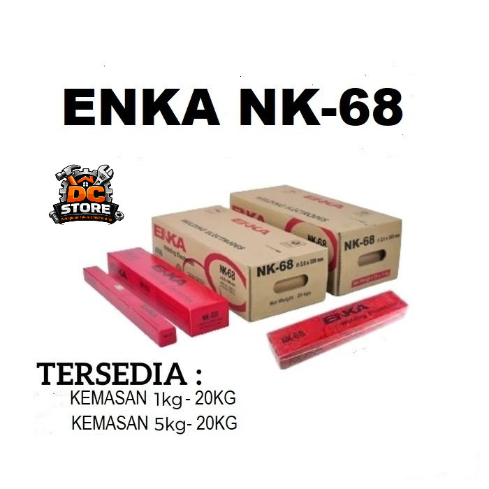 Kawat Las NK-68 2,6mm E6013 ENKA 6013 NK68 2.6mm tersedia kemasan 1kg