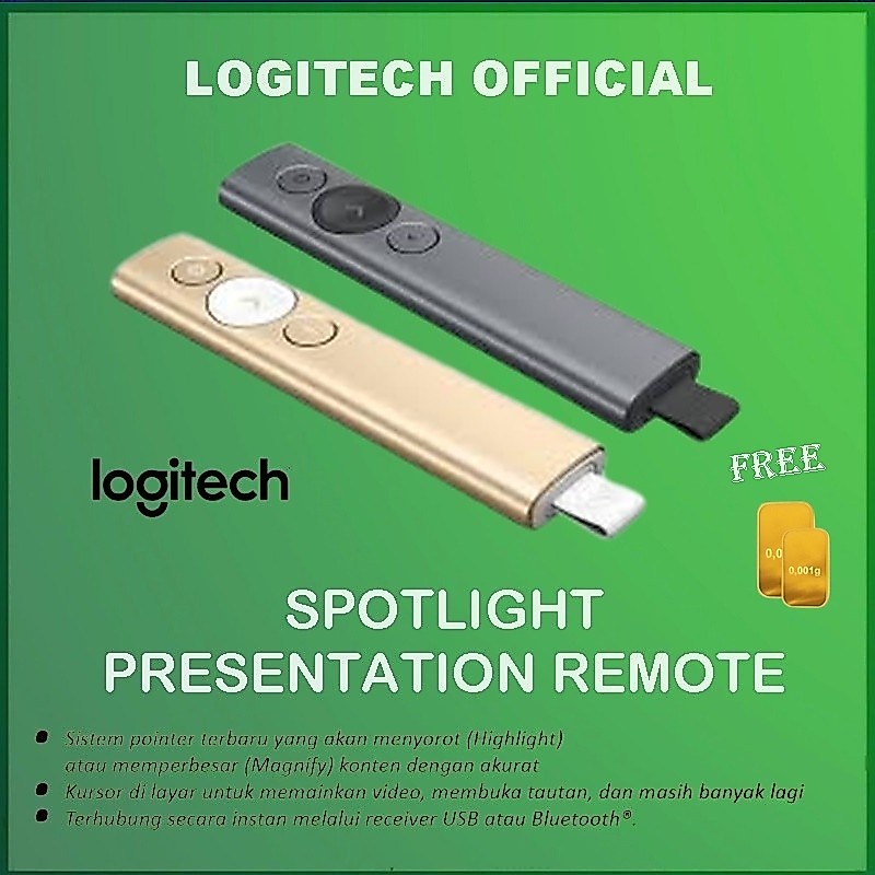 Logitech Spotlight Wireless Presenter Presenter Remote Spot Light