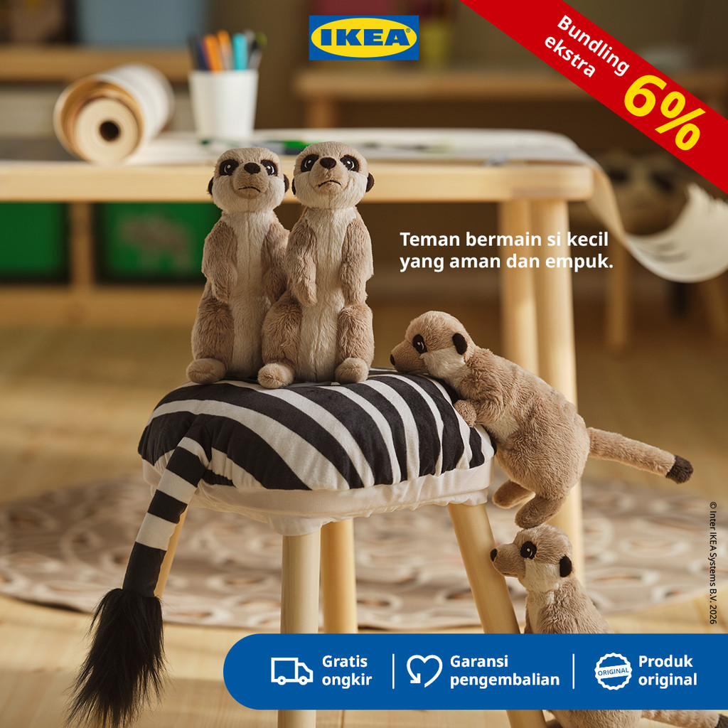 IKEA SANDLOPARE Boneka Meerkat Krem 20cm