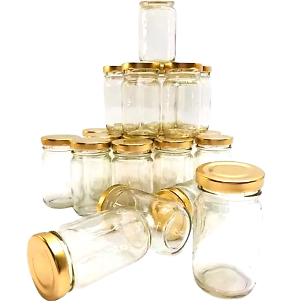 (10)  120ML  BOTOL JAR  KACA SILINDER 120 ML /  jar 120 m baru + tutup seng